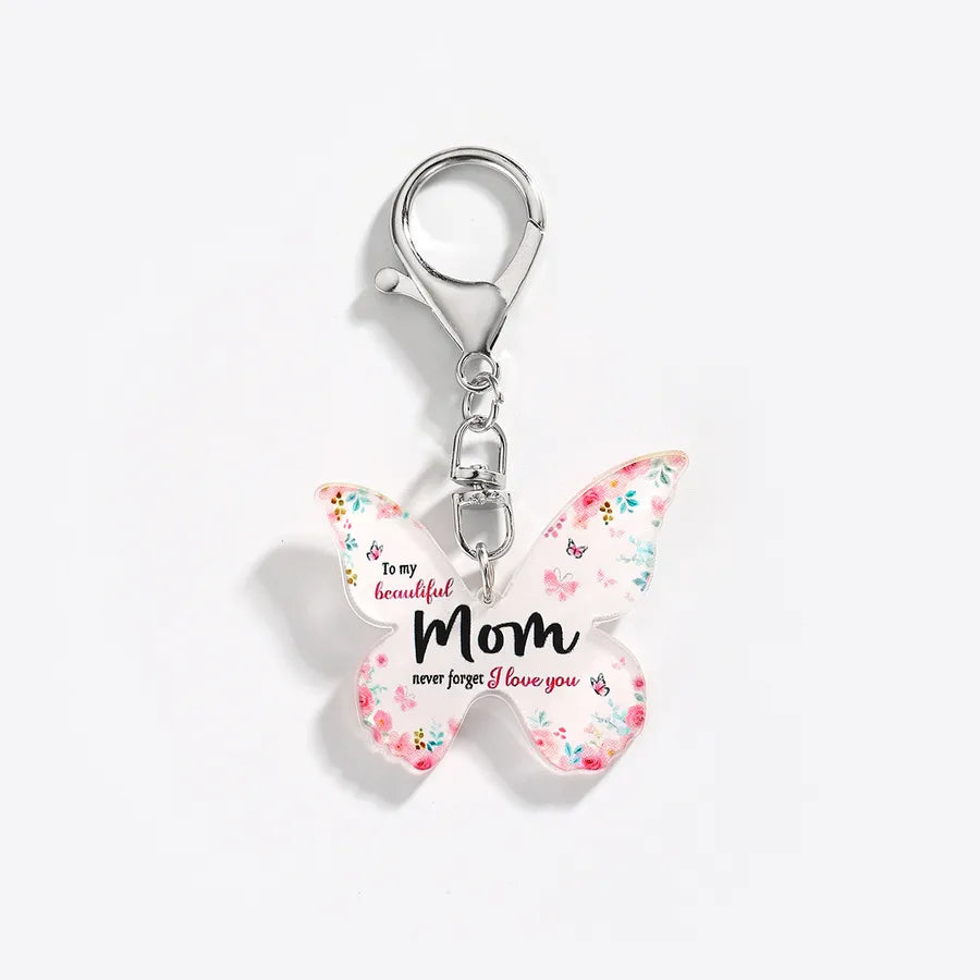 Elegant Lady Simple Style Butterfly Arylic Unisex Keychain
