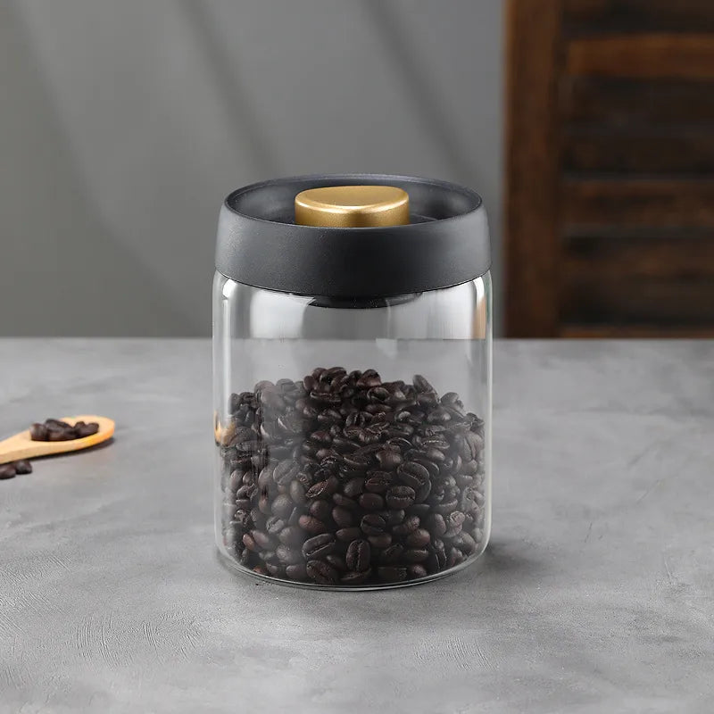 Simple Style Solid Color Glass Storage Container Box