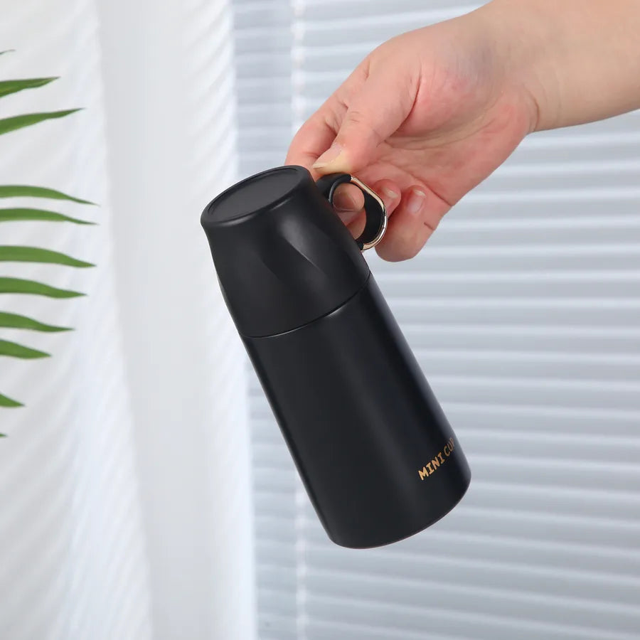Portable Outdoor 304 Stainless Steel Insulated Sports Water Cup With Lid Tea Brewing Cup Handheld Water Pot Compact Size