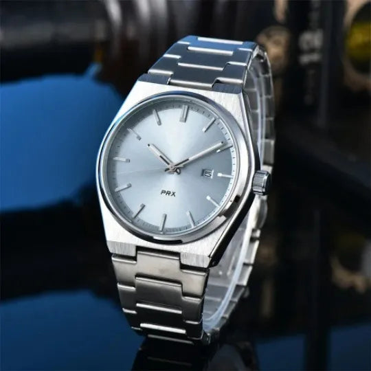 Business Classic Style Color Block Solid Color Horseshoe Buckle Quartz Men's Watches