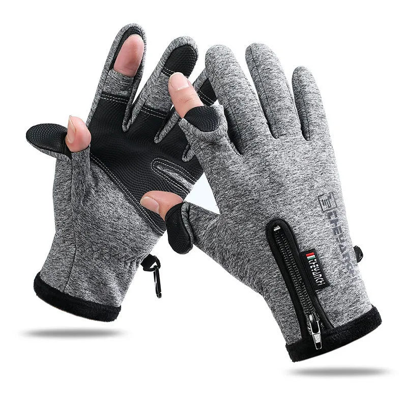 Cycling gloves winter Q9063 Waterproof warm velvet touch screen windproof motorcycle fitness outdoor sports gloves