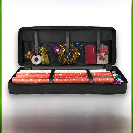 Cross-border hot sale gift paper storage tear-resistant storage box with adjustable Velcro Christmas gift storage bag
