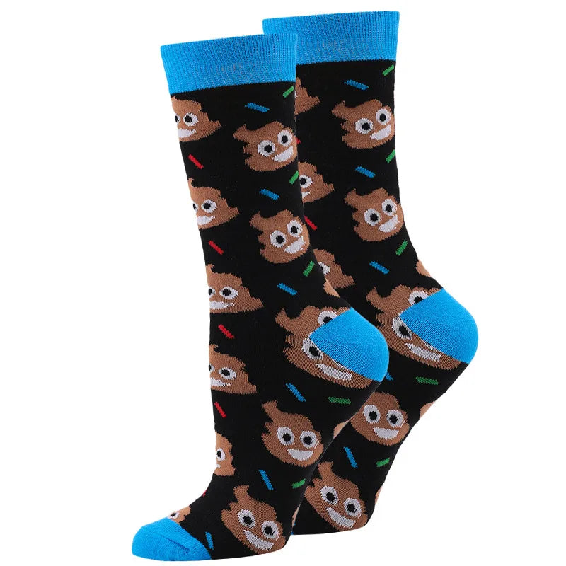 Halloween Casual Unisex Pumpkin Cartoon Bat Nylon Cotton Jacquard Crew Socks