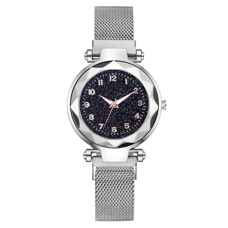 Simple Style Starry Sky Suction Buckle Quartz Watch Women's Watches