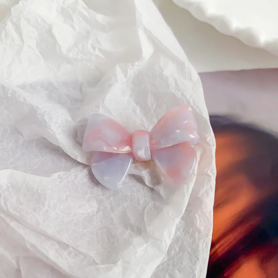 Elegant Acetate Butterfly Knot Hair Clip Stylish Duckbill Clip Small Size Cute Hair Accessories For Women Versatile Hair Decorations