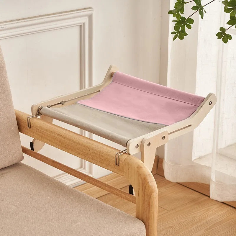 Simple Style Classic Style Wood Color Block Checkered Pet Bed