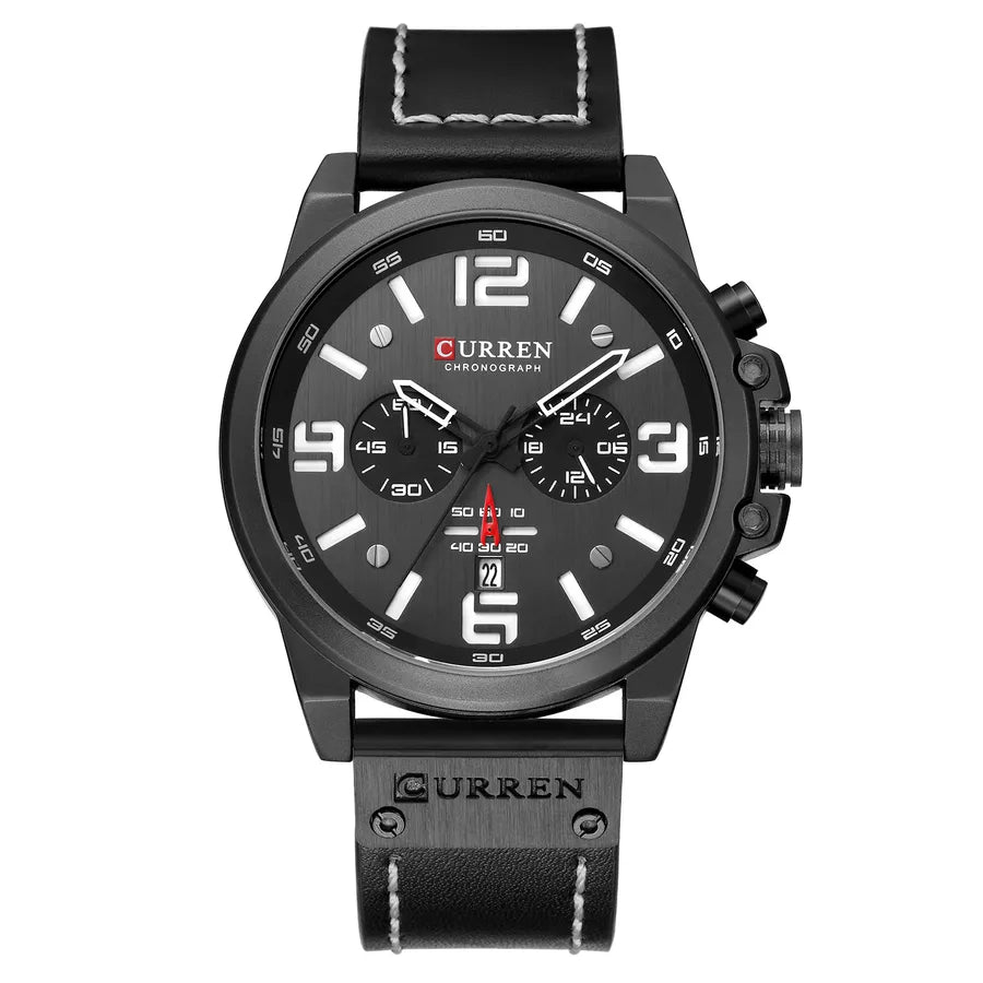 sports letter buckle quartz men's watches