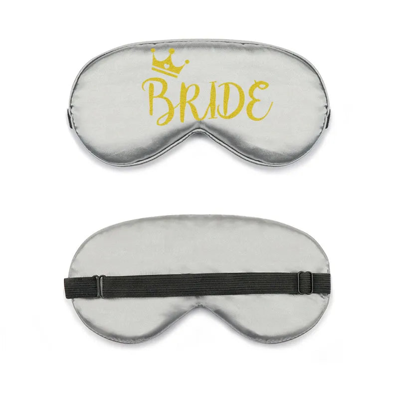 bride and bridesmaid artificial silk eye shield adjustable elastic wedding game bridesmaid gift