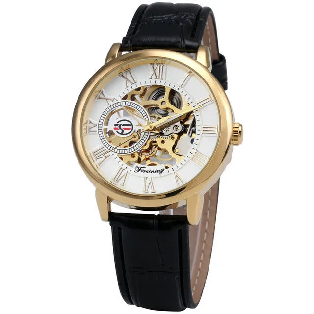 Retro Solid Color Buckle Mechanical Watch Men's Watches