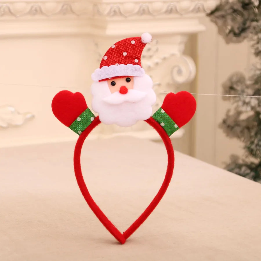Christmas Cute Snowman Antlers Elk Nonwoven Party Festival Hair Band Costume Props Party Accessories
