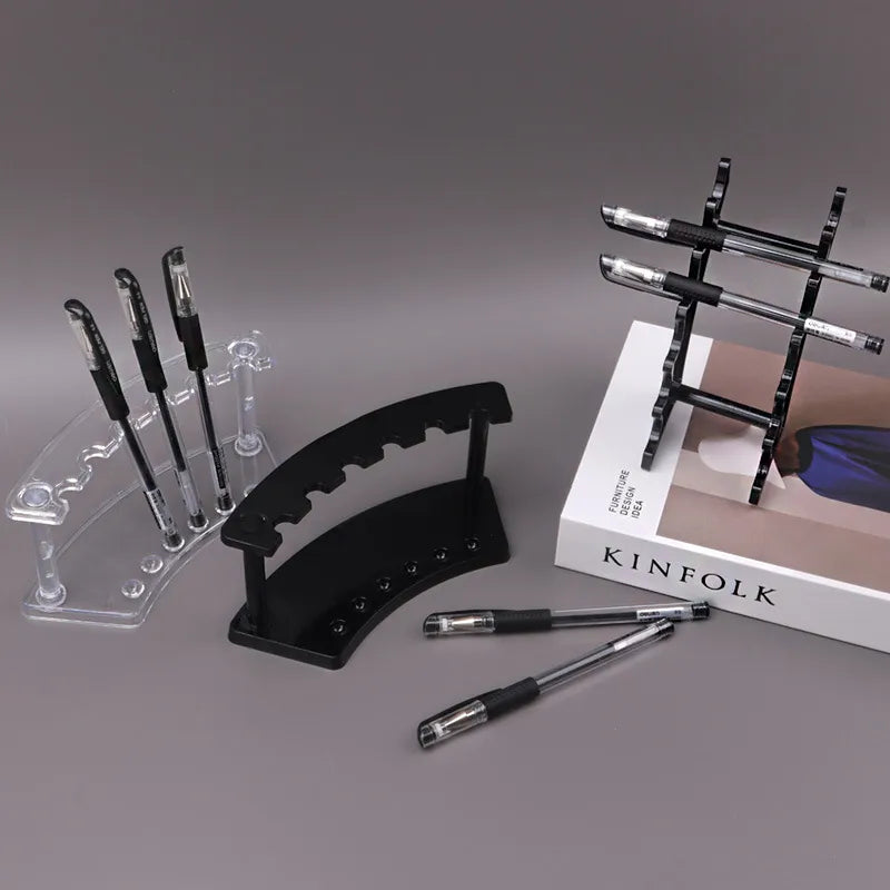 simple style solid color plastic jewelry rack