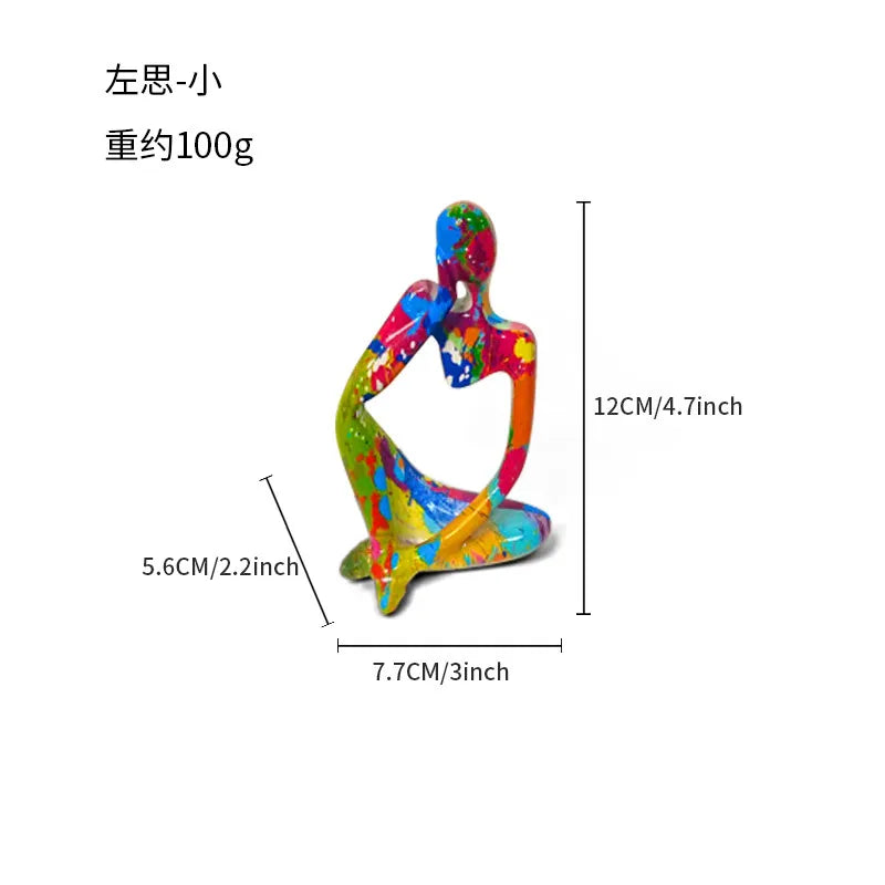 Simple Style Artistic Human Resin Ornaments Artificial Decorations