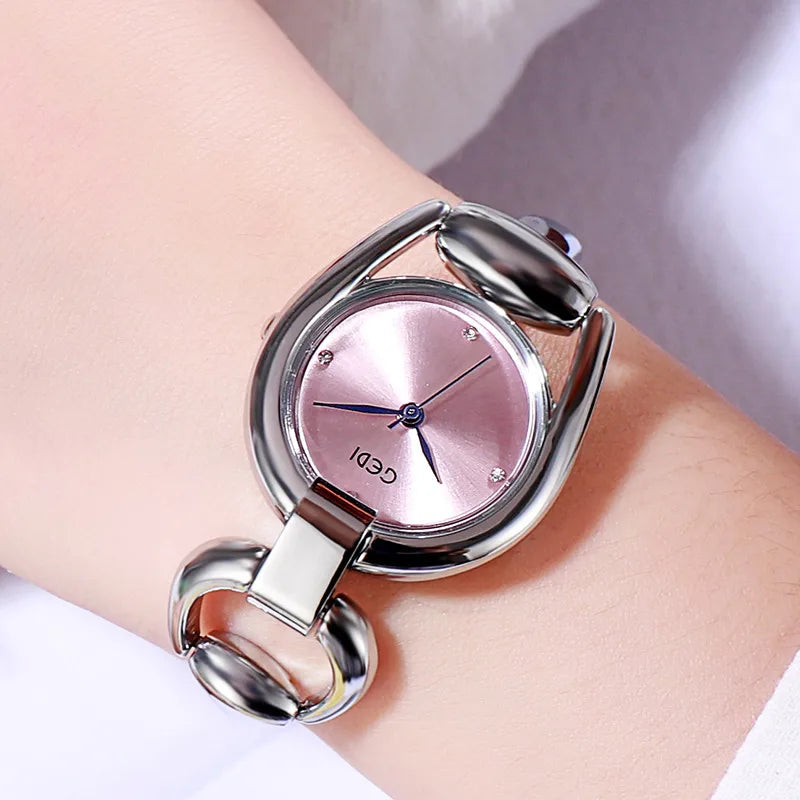 Vintage Style Classic Style Geometric Jewelry Buckle Quartz Watch Women's Watches