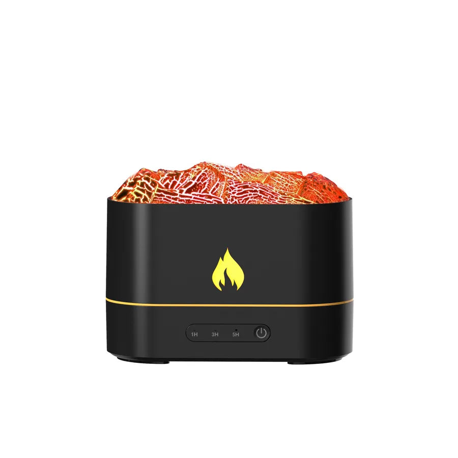 New fire charcoal simulation flame volcano aromatherapy machine desktop humidifier home indoor small diffuser humidifier