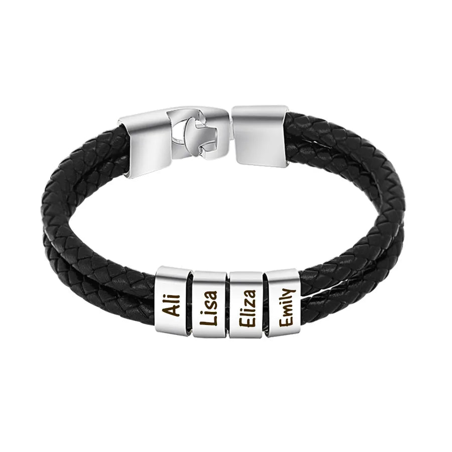 simple style letter stainless steel bracelets stainless steel bracelets
