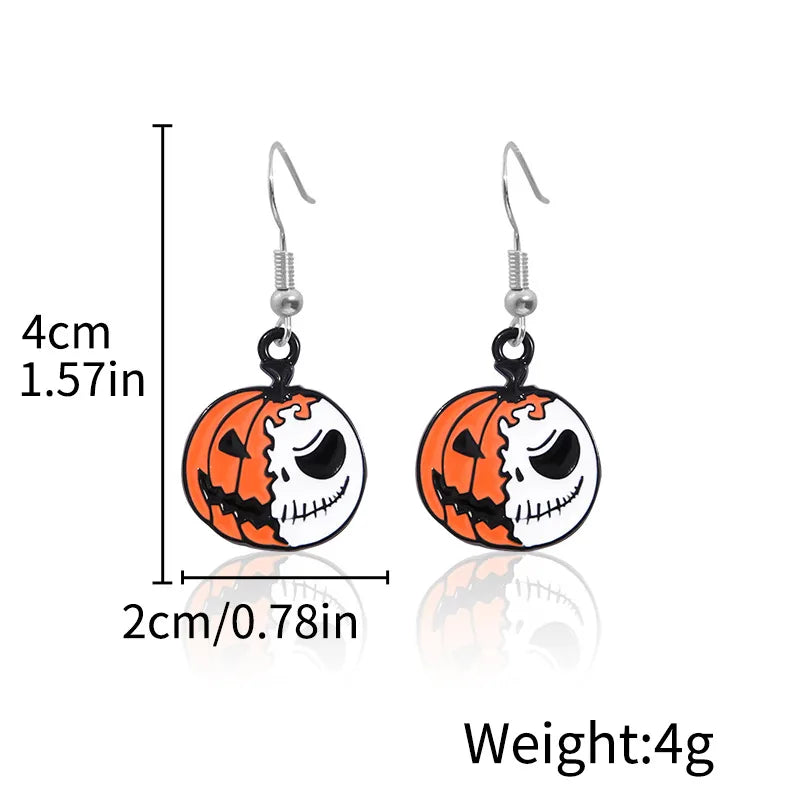 Halloween Ghost Devil Death Zombie Horror Pumpkin Skull Ear Cuff Alloy Geometric Pattern Unisex Original Design Jewelry Earring