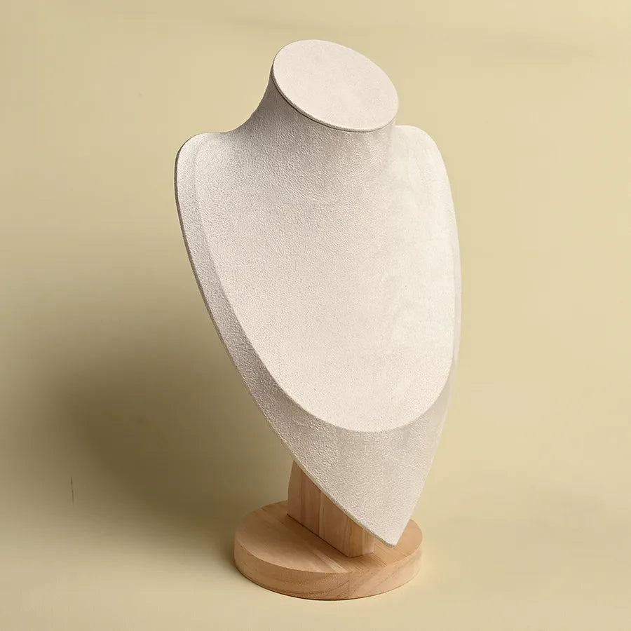Wooden Mannequin Necklace Jewelry Display Stand Portrait Jewelry Accessory Showcase Handmade Simple Style All Season Use
