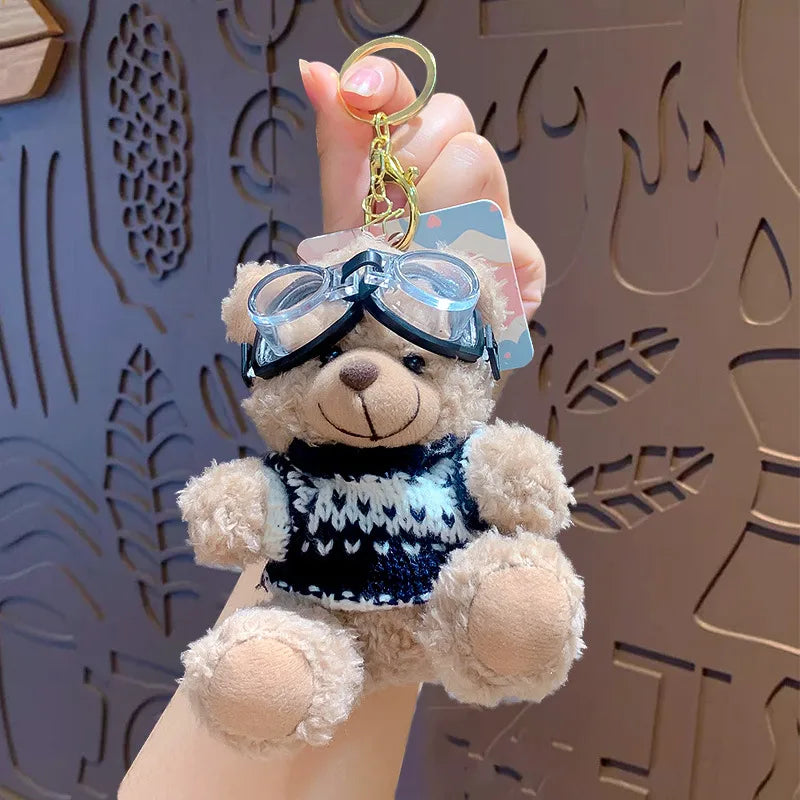1 Piece Cute Bear Plush Unisex Bag Pendant Keychain