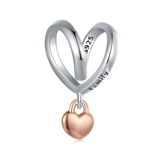 1 Piece 12 * 15mm Hole 4~4.9mm 925 Sterling Silver Heart Shape Polished Pendant Jewelry Accessories