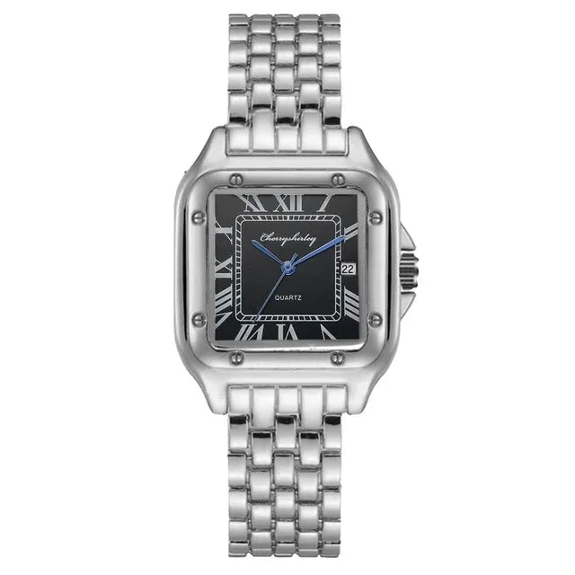 Casual Solid Color Single Folding Buckle Quartz Women's Watches