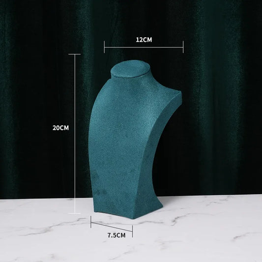 1 Piece Wood Flannel Simple Style Solid Color Jewelry Display Bust