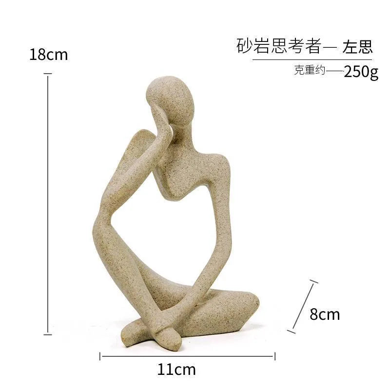Simple Style Artistic Human Resin Ornaments Artificial Decorations