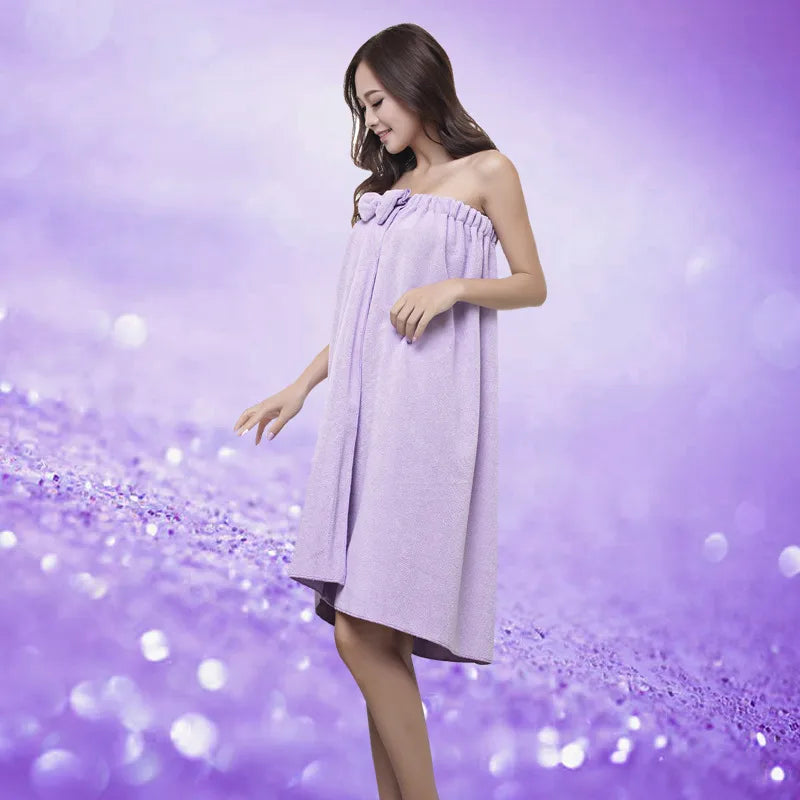 Factory direct supply Korean version of microfiber bow bath skirt tube top Bath skirt changing bath towel wholesale