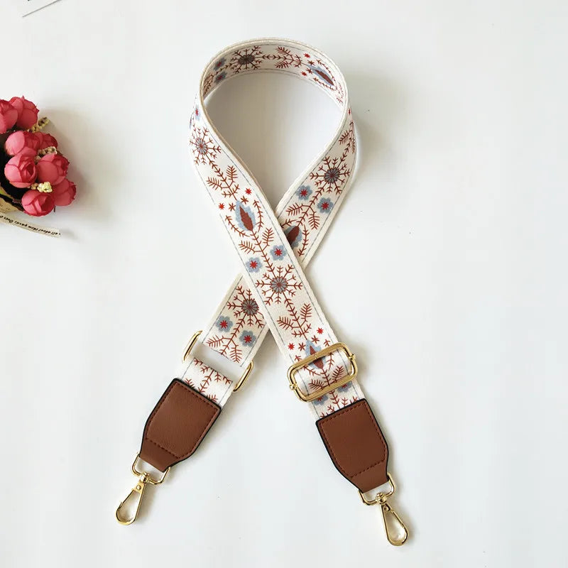 new flower shoulder accessories adjustable shoulder messenger women's bag strap