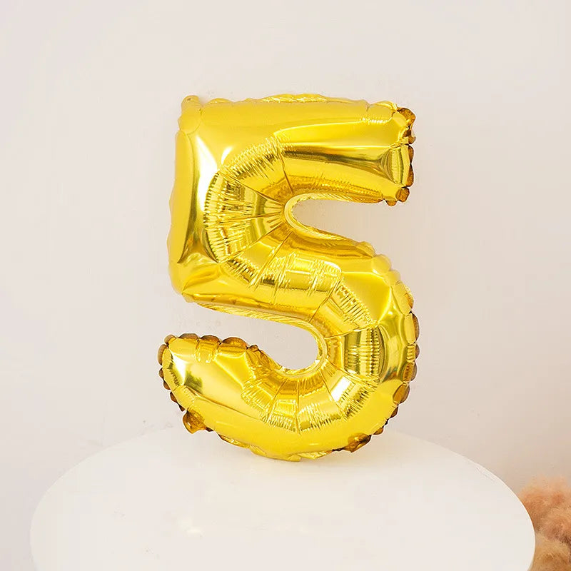 Simple Style Number Aluminum Film Party Festival Balloons