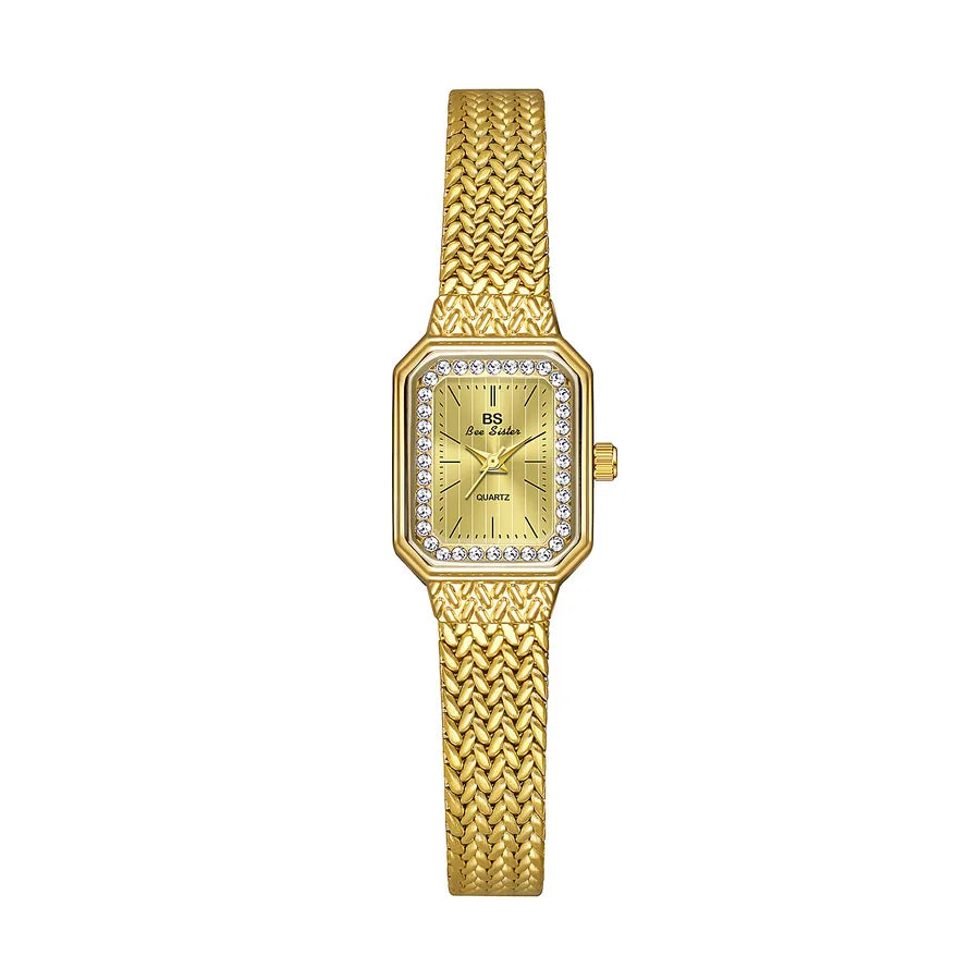 Casual Elegant Lady Solid Color Single Folding Buckle Quartz Watch Women's Watches
