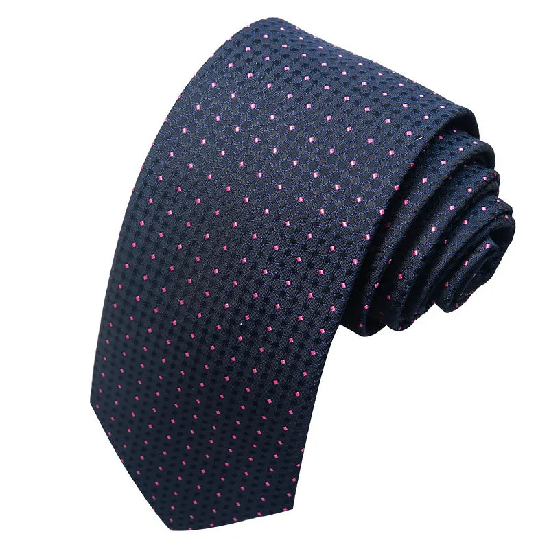 business formal solid color cashew nuts flower polyester yarn men's tie