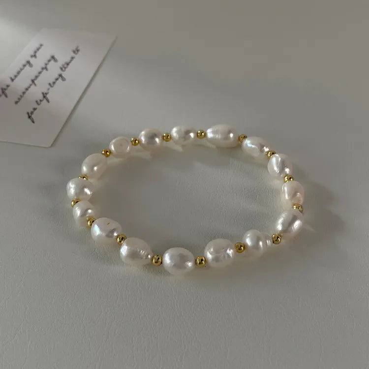 elegant lady geometric freshwater pearl bracelets in bulk
