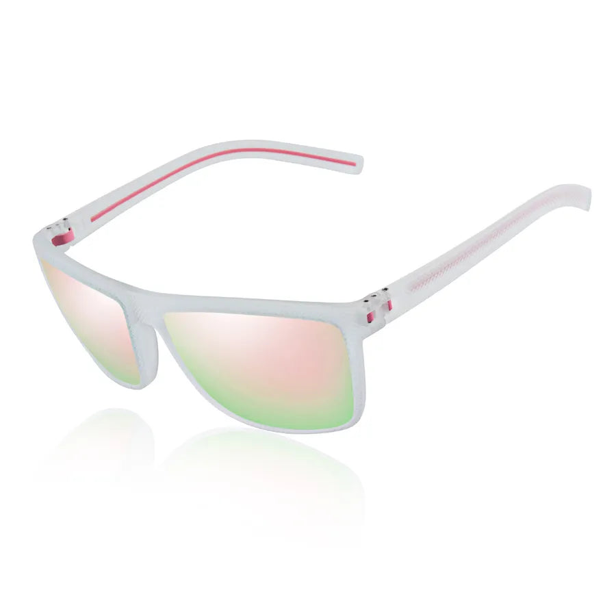 Vacation Simple Style Solid Color Tac Tinted Lenses Square Full Frame Men's Sunglasses