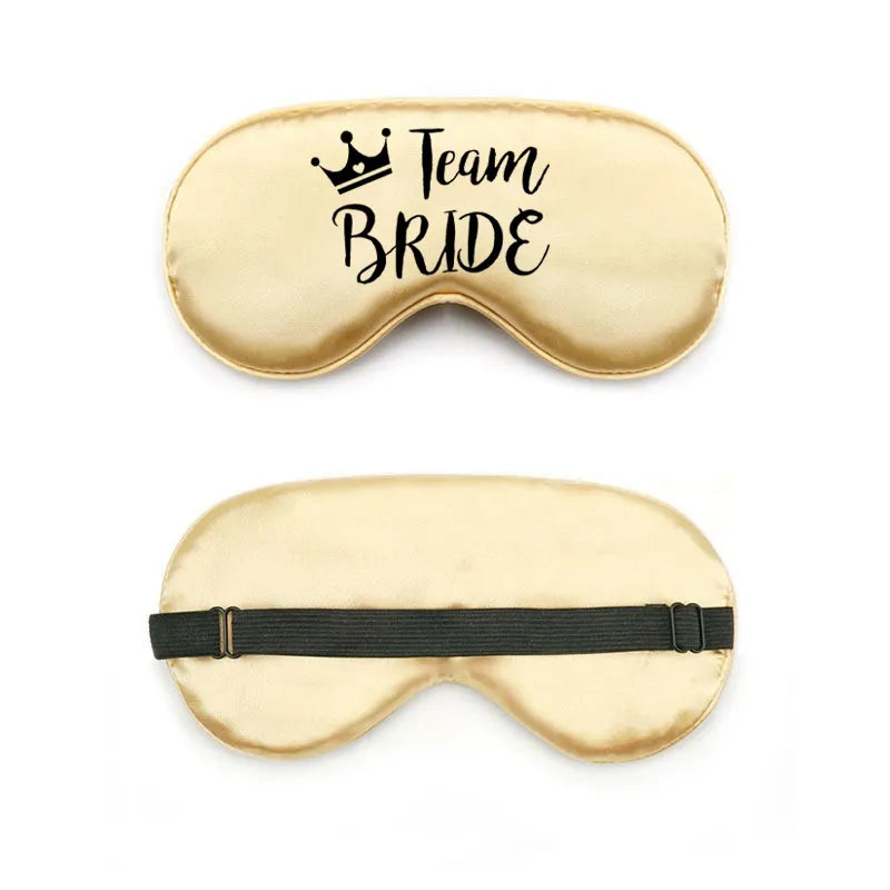 bride and bridesmaid artificial silk eye shield adjustable elastic wedding game bridesmaid gift