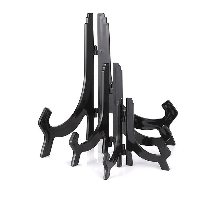 Imitation Acrylic Plate Holder Decorative Plate Rack Display Plate Rack Tray Bracket Tray Rack Photo Base Photo Frame Shelf