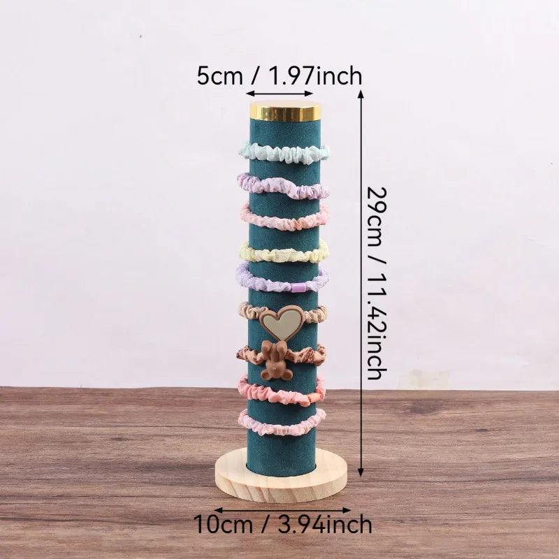 Head Rope Hair Ring Storage Rack Vertical Bracelet Bracelet Jewelry Counter Display Props Cylindrical Jewelry Rack  Hair