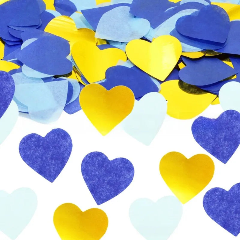 2.5cm heart-shaped love paper pieces Valentine's Day wedding venue hand-held throwing paper scraps transparent balloon filler