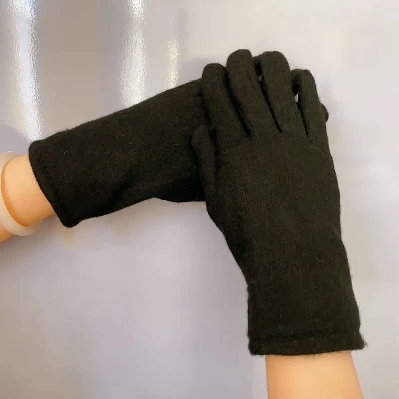 Women's Basic Lady Simple Style Bow Knot Gloves