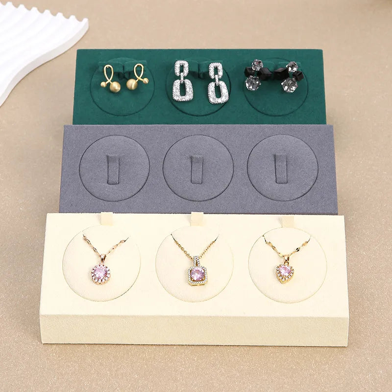 1 Piece Microfiber Elegant Simple Style Geometric Solid Color Jewelry Display Jewelry Rack