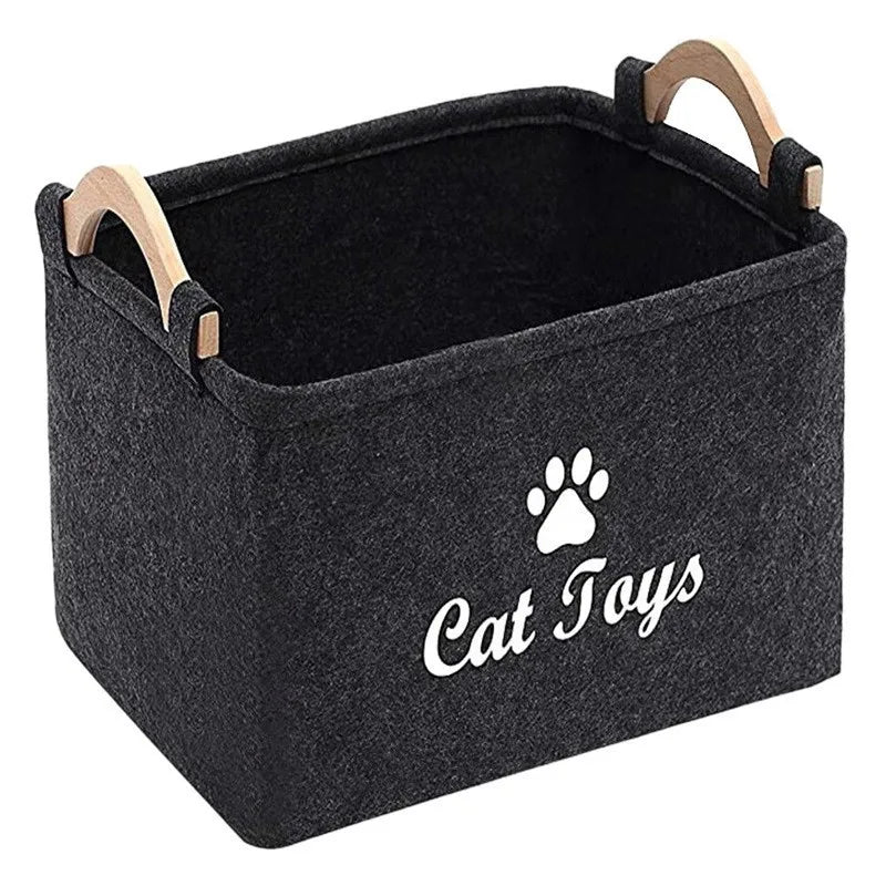 Factory direct dog toy felt storage box home storage basket  sundries dirty clothes storage bag storage basket