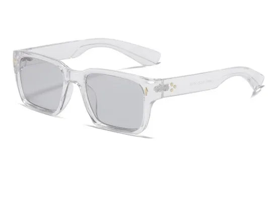 simple style solid color pc square full frame men's sunglasses