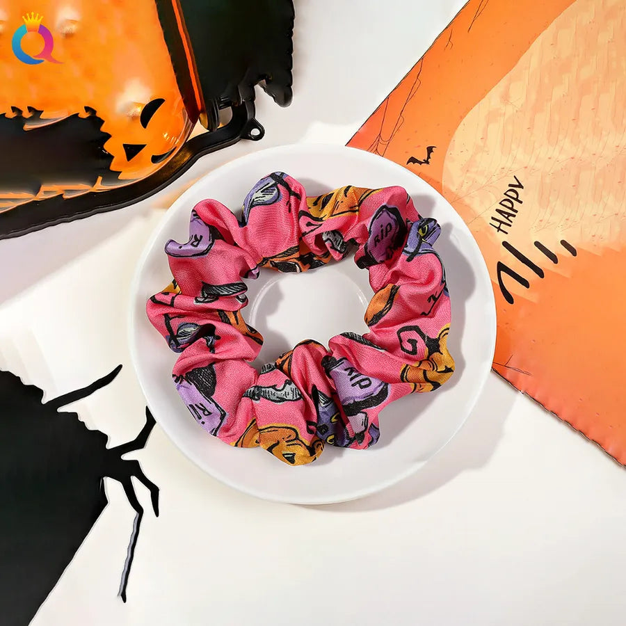 Halloween Pumpkin Skull Large intestine Elastic Hair Ties Festival Atmosphere Retro Classic Head Ropes European Style Design