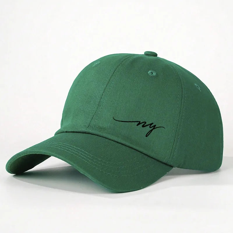 Unisex Casual Classic Style Solid Color Curved Eaves Baseball Cap