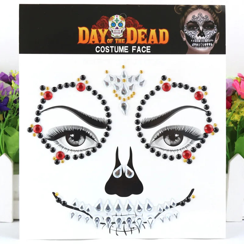 Halloween Solid Color Arylic Tattoos & Body Art 1 Piece