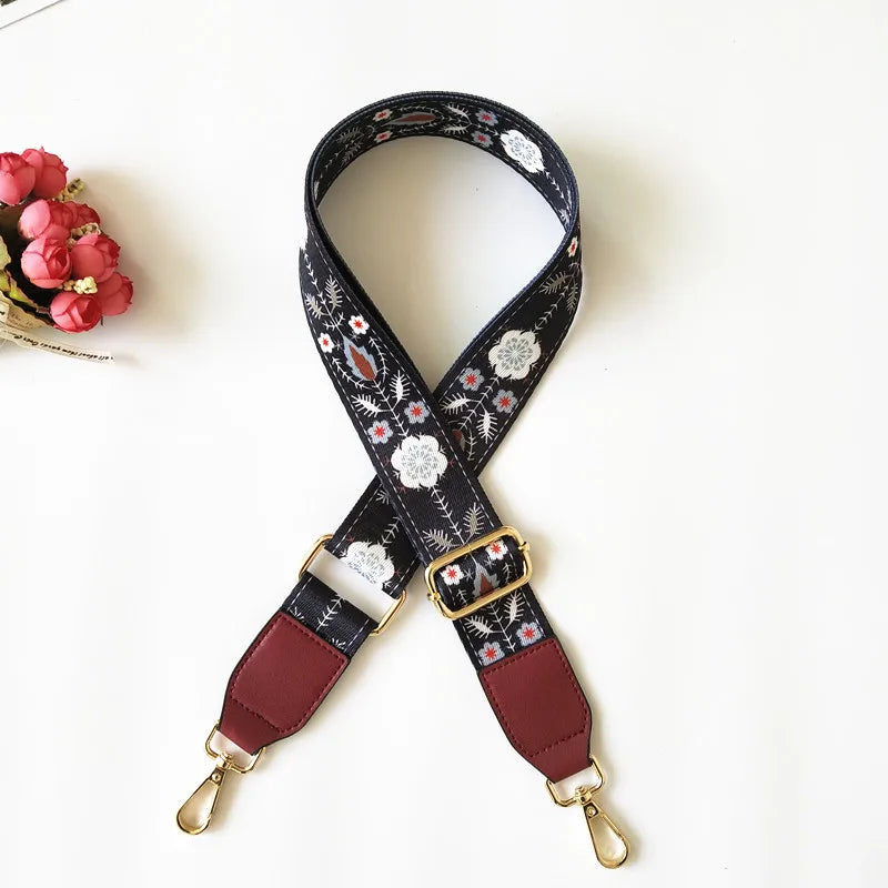 new flower shoulder accessories adjustable shoulder messenger women's bag strap