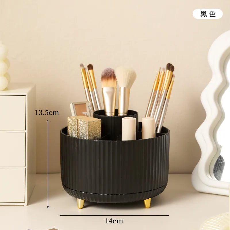 solid color simple portable dustproof makeup tools storage box