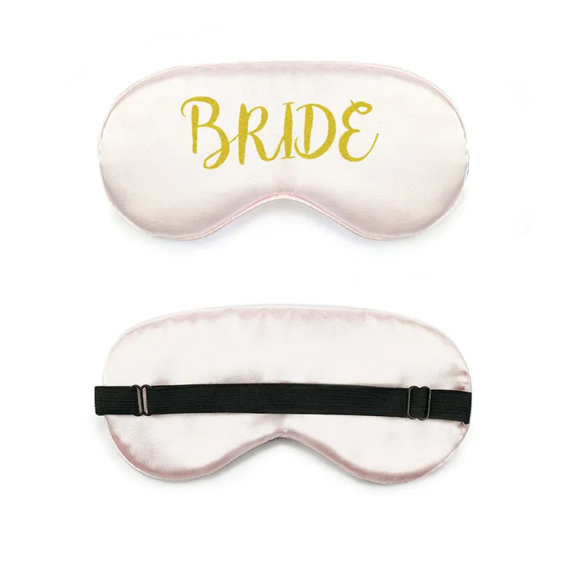 bride and bridesmaid artificial silk eye shield adjustable elastic wedding game bridesmaid gift