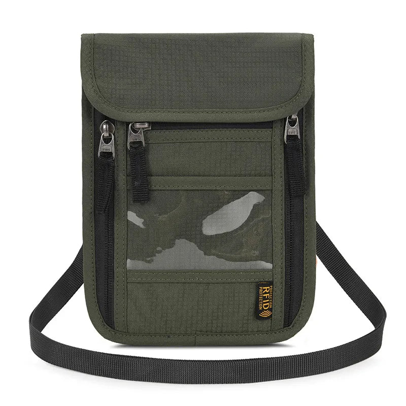 Unisex Basic Solid Color Nylon Waterproof Passport Holders