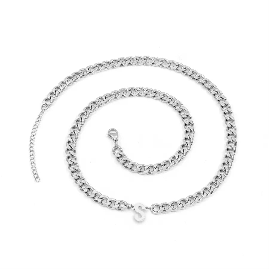 Retro Simple Style Classic Style Letter 201 Stainless Steel 304 Stainless Steel Men's Pendant Necklace