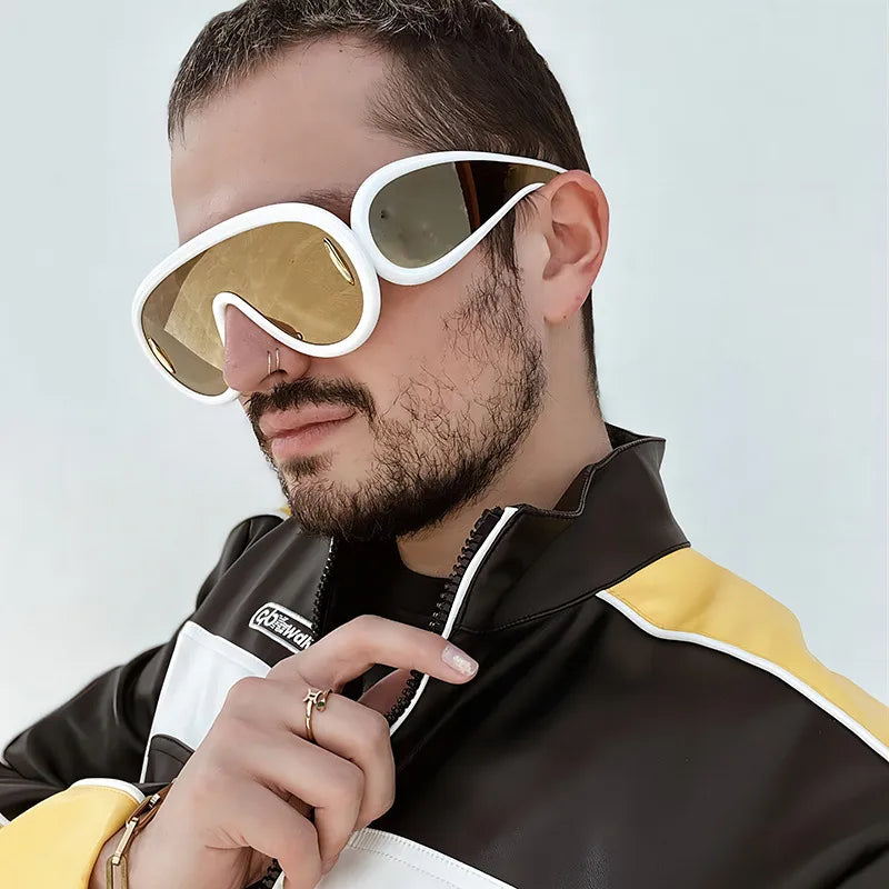 Streetwear Irregular Pc Special-Shaped Mirror Full Frame Glasses